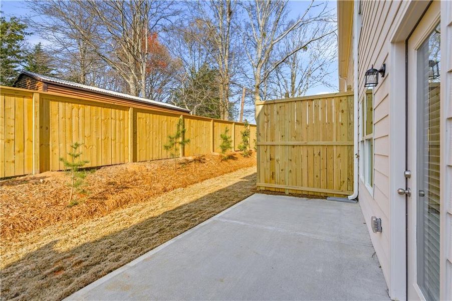 Exterior details and patio area of a home in Silver Leaf, Dawsonville (Image 4).