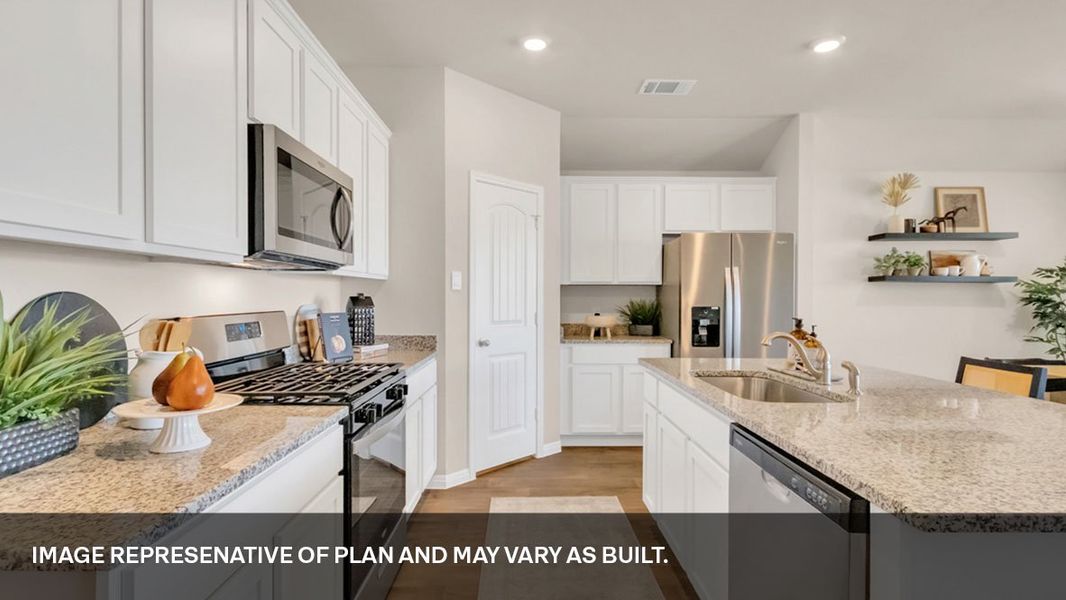 Furnished interior view inside a new home in Bar W Ranch, Leander (Image 11).