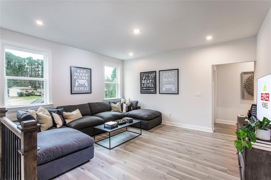 Furnished interior view inside a new home in Hopewell Reserve, Cumming (Image 8). Furnished interior view inside a new home in Hopewell Reserve, Cumming (Image 8).