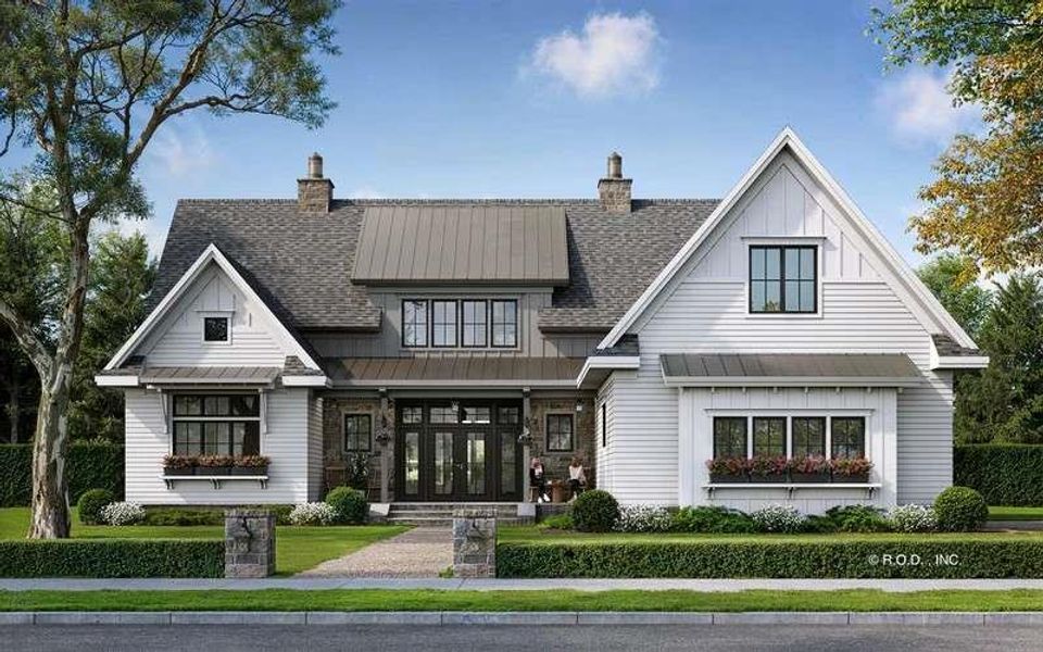 Front exterior of a new home in , Carrollton, GA, highlighting curb appeal (Image 17).