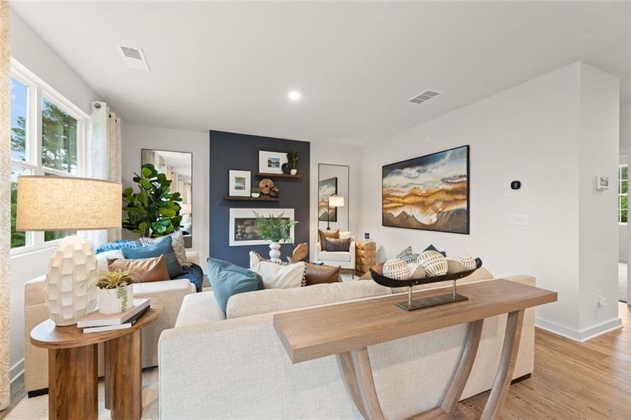 Furnished interior view inside a new home in Hawthorne Reserve, Dallas (Image 24).