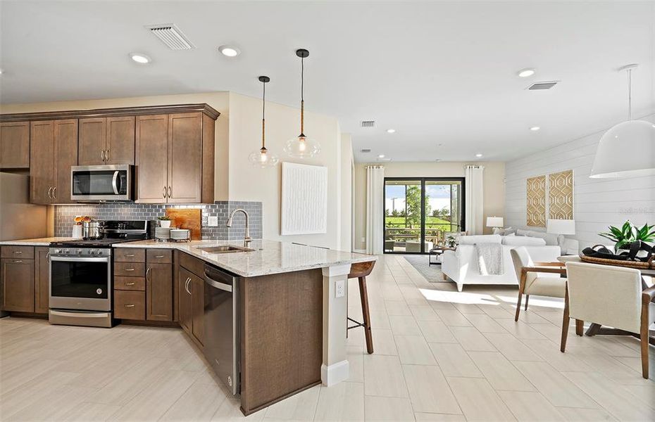 Furnished interior view inside a new home in Talon Preserve on Palmer Ranch, Nokomis (Image 12). Furnished interior view inside a new home in Talon Preserve on Palmer Ranch, Nokomis (Image 12).