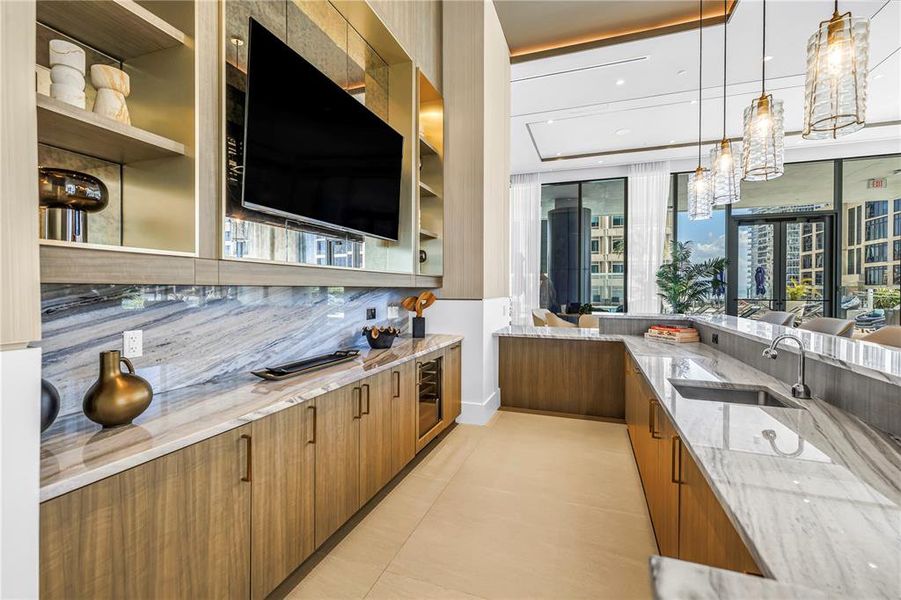 Furnished interior view inside a new home in , St. Petersburg (Image 13).