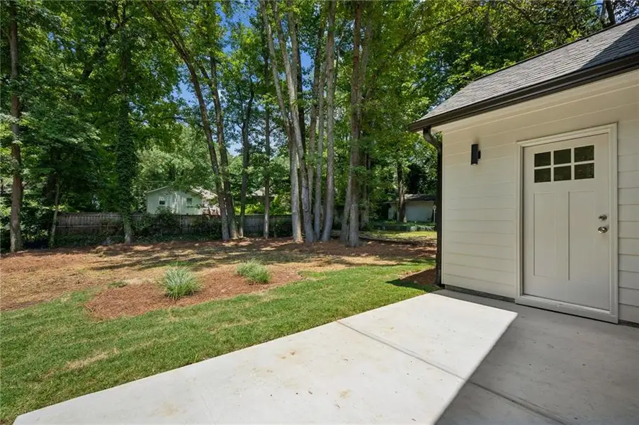 Exterior details and patio area of a home in , Atlanta (Image 3).