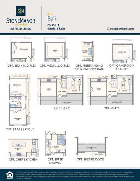 2D floor plan layout of this home in Magnolia Bend, Rosharon, TX (Image 4).