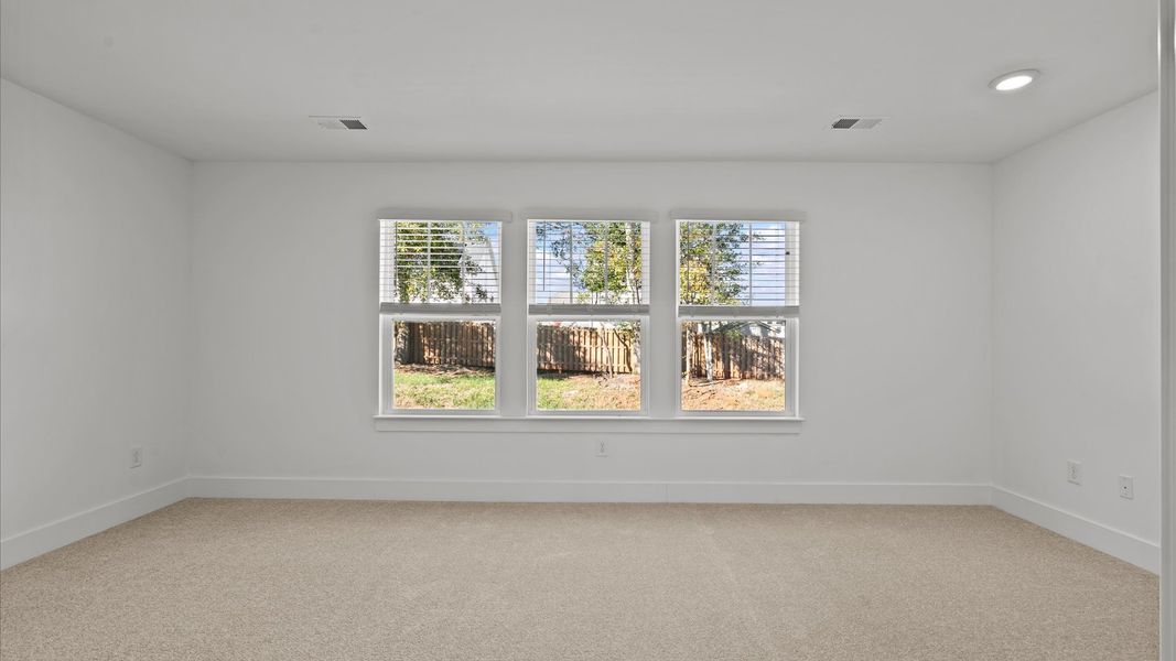 Memorable mornings begin in this tasteful and thoughtfully crafted primary suite