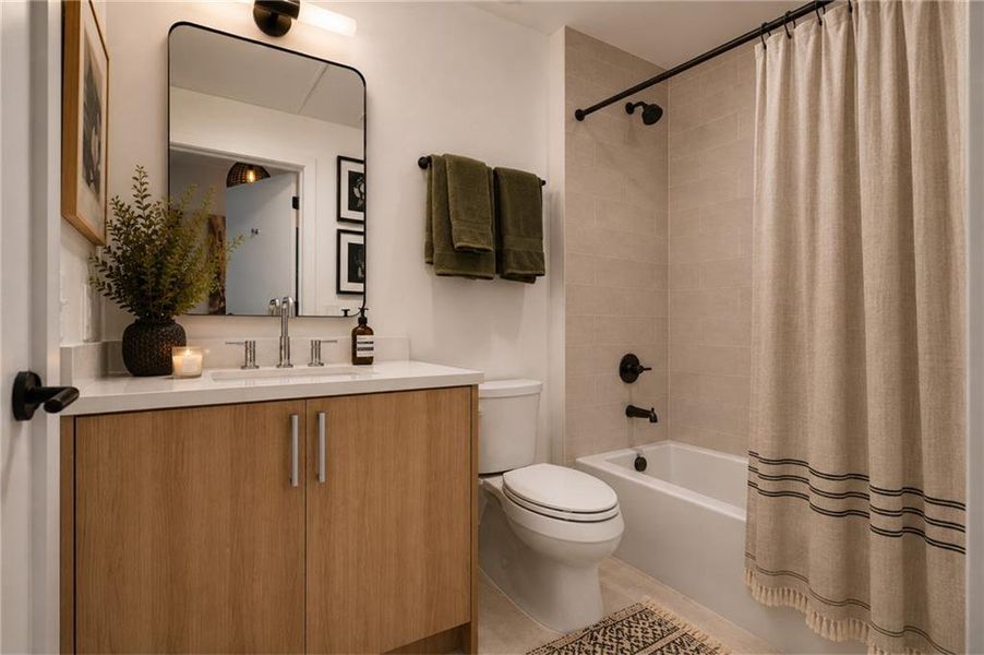 Furnished interior view inside a new home in , Atlanta (Image 10).