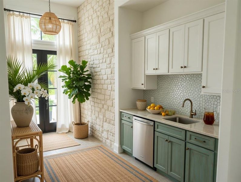 Furnished interior view inside a new home in , Port Charlotte (Image 6). Furnished interior view inside a new home in , Port Charlotte (Image 6).