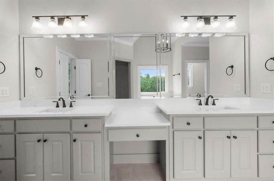 Furnished interior view inside a new home in , Canton (Image 48).