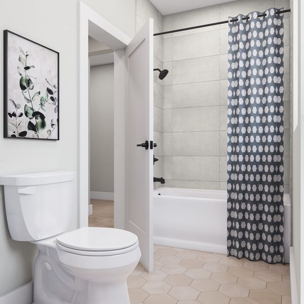 Representative furnished interior of a home built from the Camden by Tri Pointe Homes in Legacy Grove, Montgomery (Image 29).
