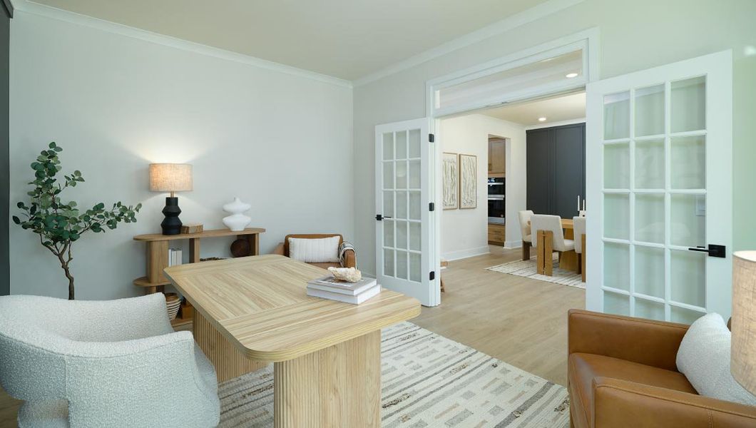 Furnished interior view inside a new home in Westport, York (Image 5).