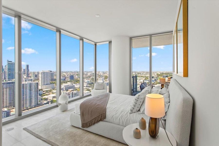 Furnished interior view inside a new home in , Miami (Image 25).