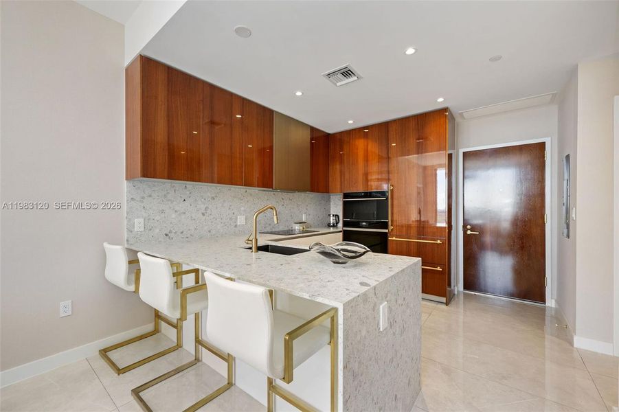 Furnished interior view inside a new home in , Miami (Image 8).