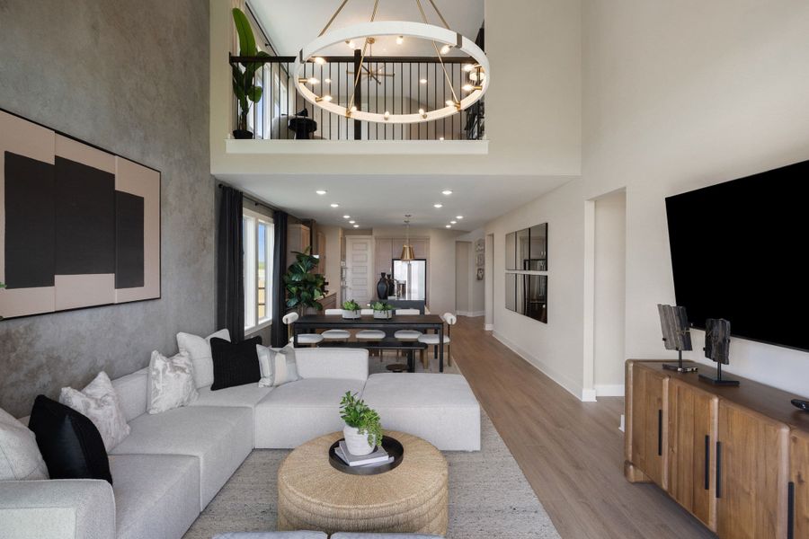 Furnished interior view inside a new home in Terrace Collection At Turner's Crossing, Buda (Image 32).