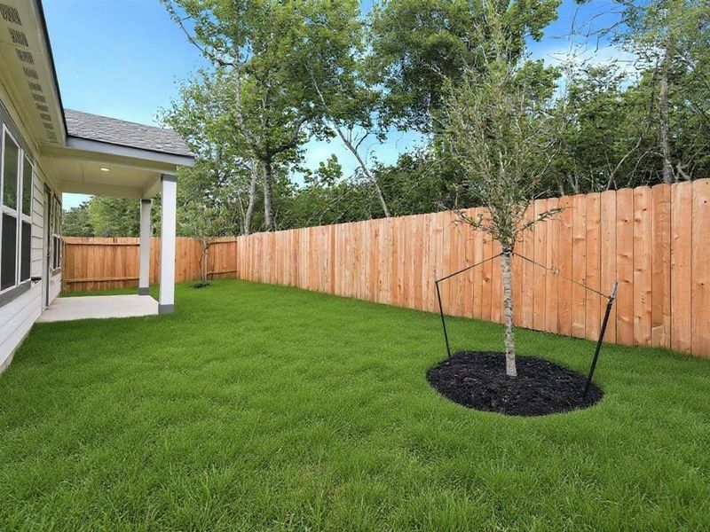 Exterior details and patio area of a home in Caney Creek Place, Conroe (Image 18). Exterior details and patio area of a home in Caney Creek Place, Conroe (Image 18).