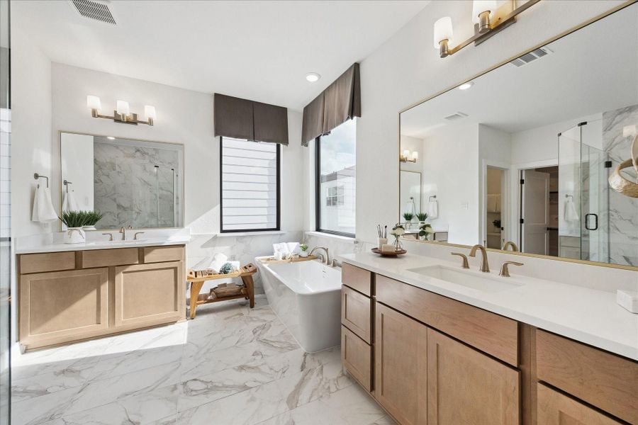 Furnished interior view inside a new home in Caywood Place, Houston (Image 28). Furnished interior view inside a new home in Caywood Place, Houston (Image 28).