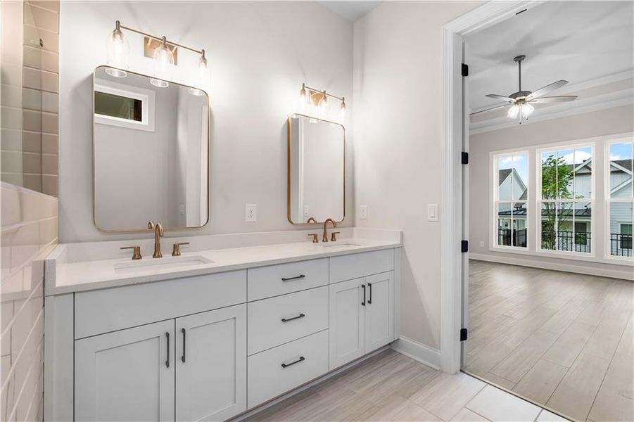 Furnished interior view inside a new home in Promenade at Sawnee Village, Cumming (Image 8).