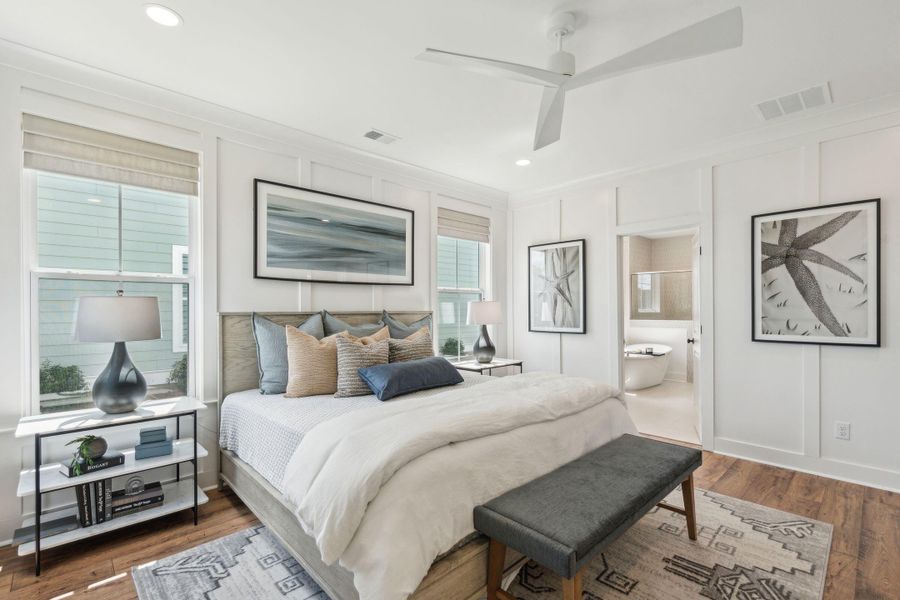 Furnished interior view inside a new home in Tidewater at Lakes of Cane Bay, Summerville (Image 22).
