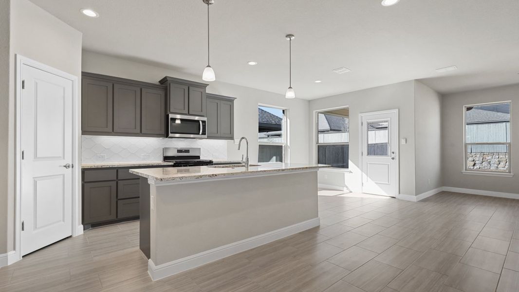 Furnished interior view inside a new home in Treeline, Justin (Image 4). Furnished interior view inside a new home in Treeline, Justin (Image 4).
