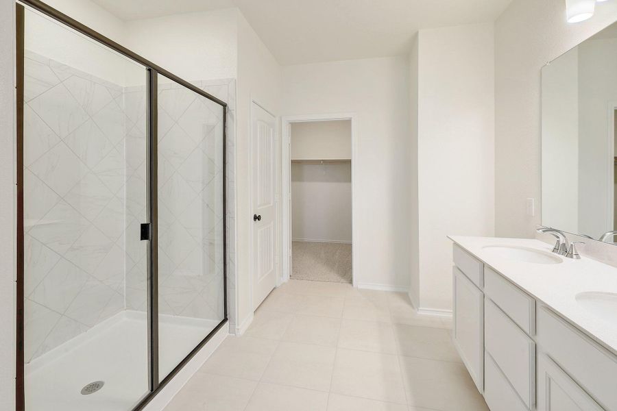 Furnished interior view inside a new home in River Bluff, Leander (Image 13).