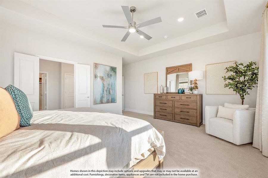 Furnished interior view inside a new home in ArrowBrooke, Aubrey (Image 29).