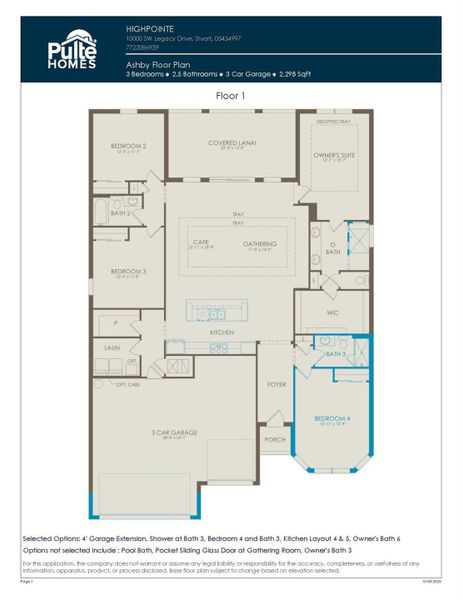 2D floor plan layout of this home in , Stuart, FL (Image 3).