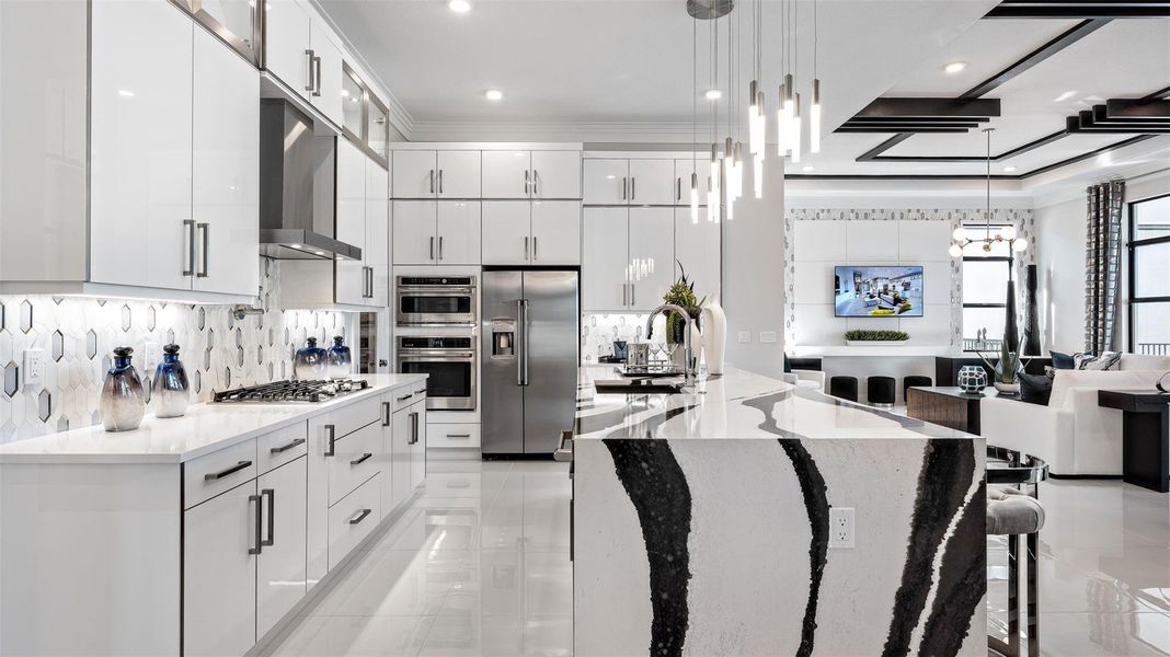 Furnished interior view inside a new home in Cresswind Palm Beach at Westlake, Westlake (Image 26).