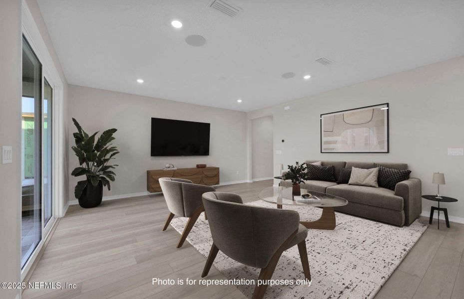 Furnished interior view inside a new home in The Preserve at Bannon Lakes, St. Augustine (Image 6). Furnished interior view inside a new home in The Preserve at Bannon Lakes, St. Augustine (Image 6).