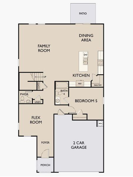 2D floor plan layout for the Eclipse by Starlight Homes in Hennersby Hollow, San Antonio, TX (Image 3). 2D floor plan layout for the Eclipse by Starlight Homes in Hennersby Hollow, San Antonio, TX (Image 3).