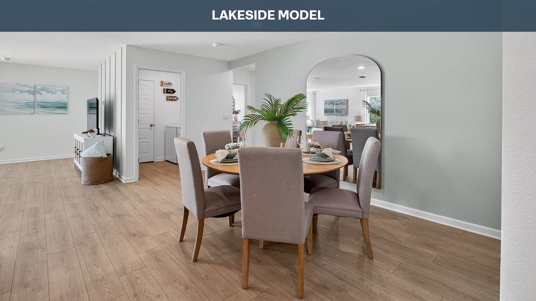 Representative furnished interior of a home built from the Lakeside by D.R. Horton in Canopy Oaks, Kingsland (Image 7).