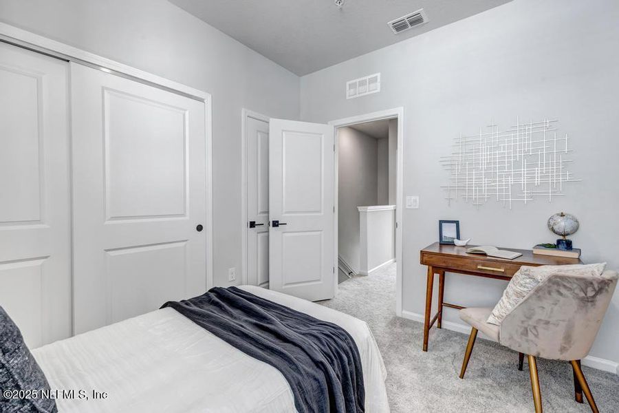 Furnished interior view inside a new home in Johnson Commons, Jacksonville (Image 30). Furnished interior view inside a new home in Johnson Commons, Jacksonville (Image 30).