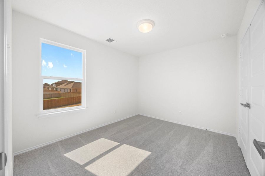 Spacious, unfurnished interior of a new home in Salerno - Heritage Collection, Round Rock (Image 23). Spacious, unfurnished interior of a new home in Salerno - Heritage Collection, Round Rock (Image 23).