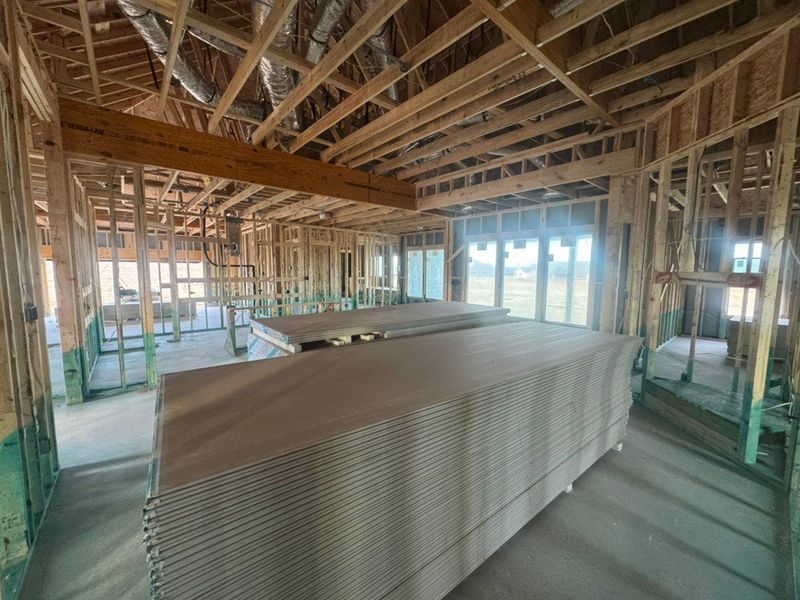 In-progress construction of a new home in Creekview Addition, Van Alstyne, TX (Image 6). In-progress construction of a new home in Creekview Addition, Van Alstyne, TX (Image 6).