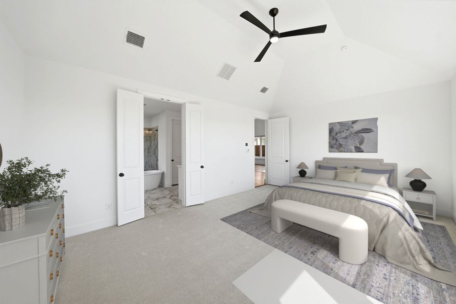 Furnished interior view inside a new home in Aster Park, McKinney (Image 16).