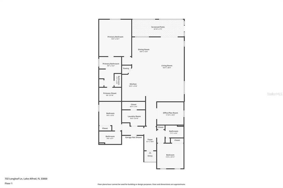 2D floor plan layout of this home in , Lake Alfred, FL (Image 5).