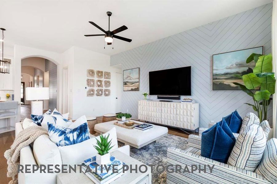 Furnished interior view inside a new home in Tavolo Park, Fort Worth (Image 19).