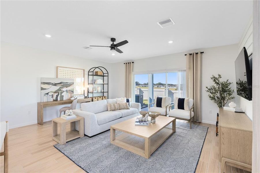 Furnished interior view inside a new home in , Davenport (Image 12).