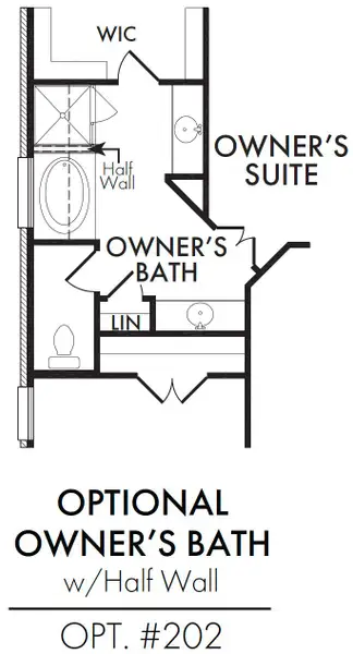 Master Bath – Tub Shower 1/2 Wall Master Bath – Tub Shower 1/2 Wall