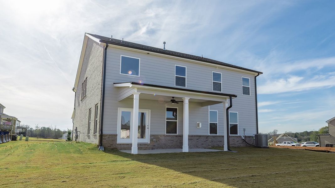 Exterior details and patio area of a home in Westland, Bogart (Image 3).