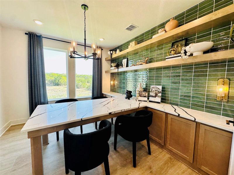 Furnished interior view inside a new home in Headwaters, Dripping Springs (Image 10).