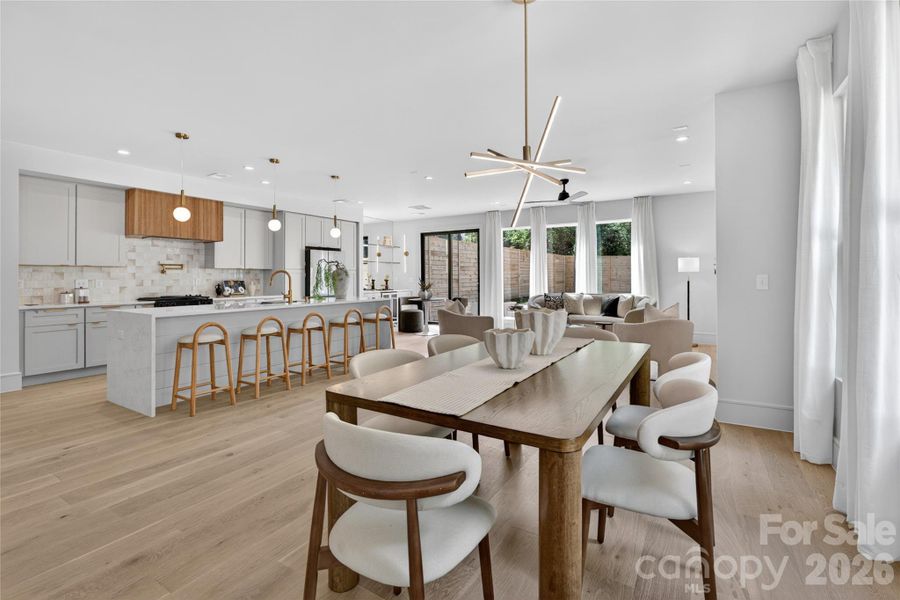 Furnished interior view inside a new home in , Charlotte (Image 14).