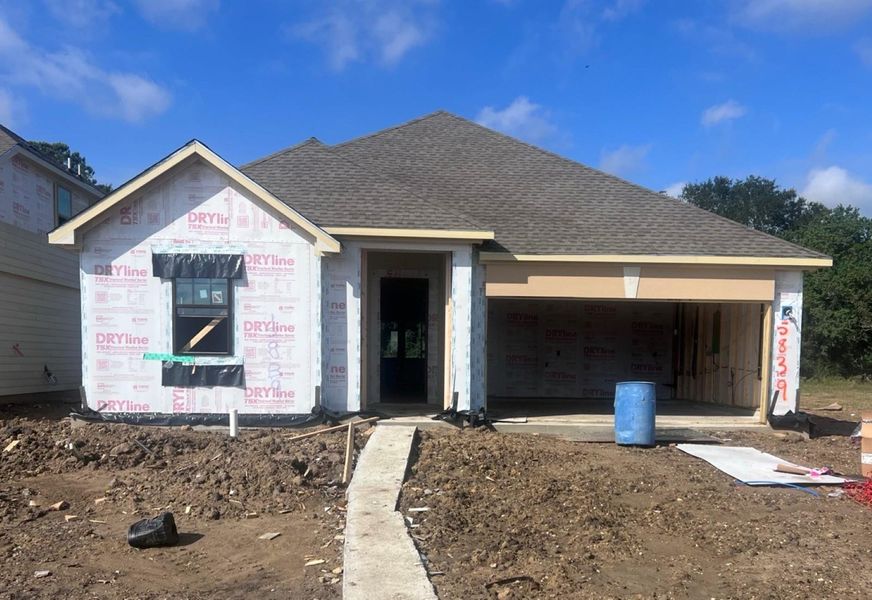 Actual progress of your home.