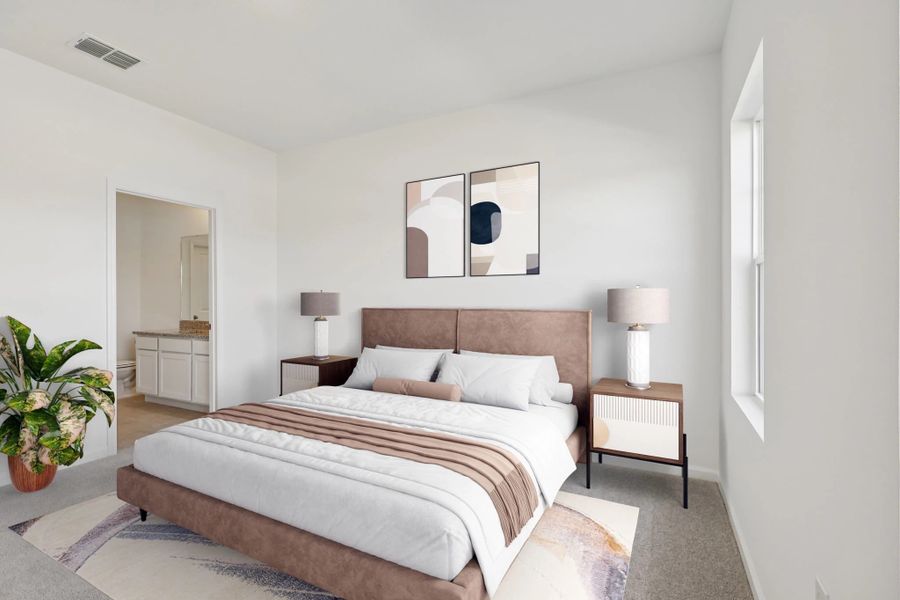 Representative furnished interior of a home built from the Keele by Starlight Homes in Hawks Run, Kissimmee (Image 9).