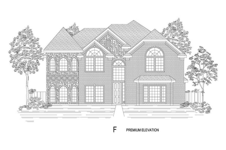 Representative rendering of the exterior for the Brentmoore FS by First Texas Homes (Image 9).