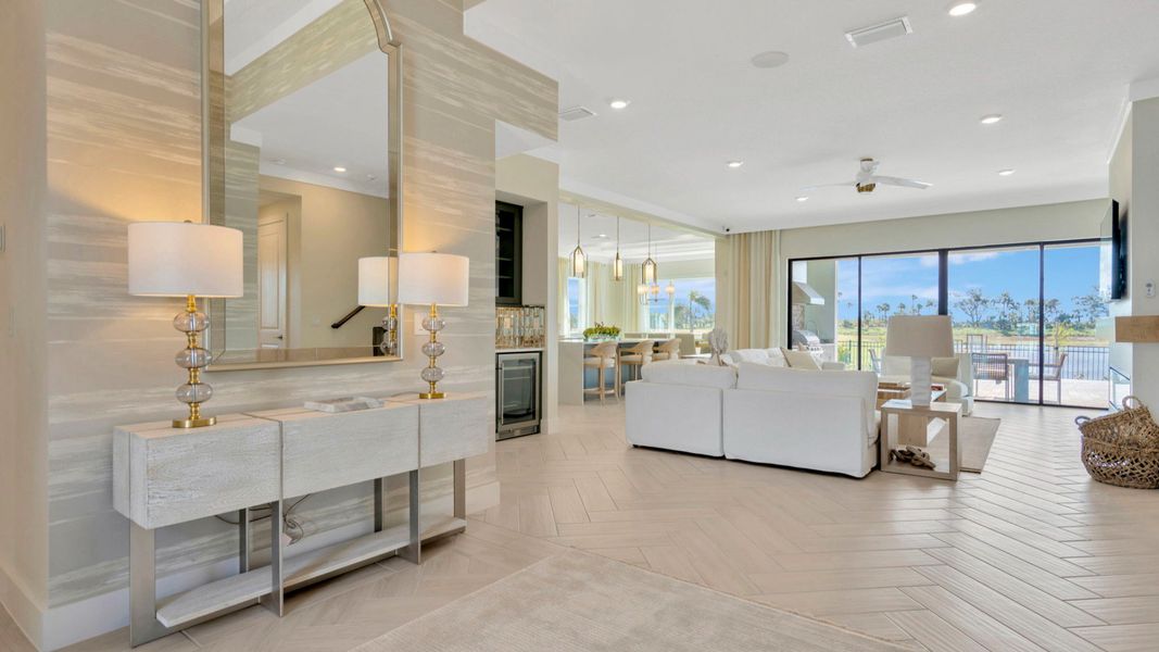 The Entry Way  of another Grand Sabal Model which is available at Serengeti.