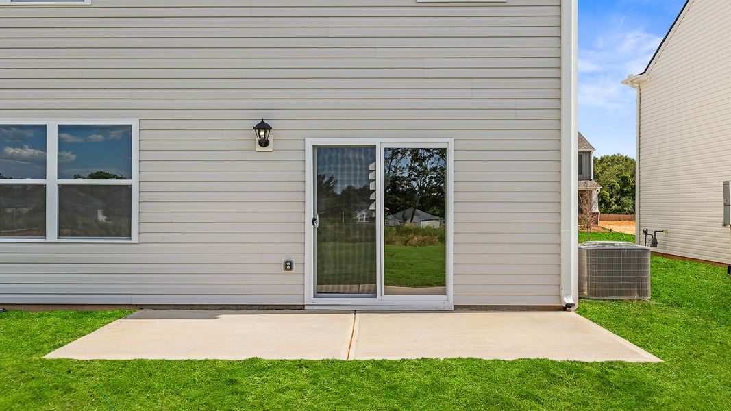 Exterior details and patio area of a home in Spring Ridge, Anderson (Image 3).