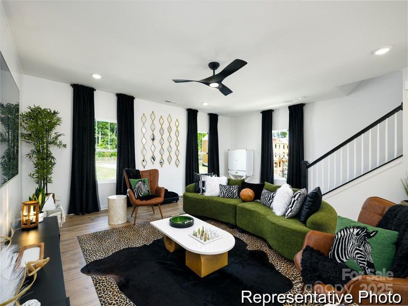 Furnished interior view inside a new home in , Charlotte (Image 11).