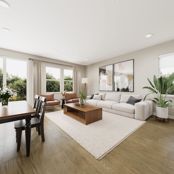 Representative furnished interior of a home built from the Vista by Taylor Morrison in Lake Bluff, Greeley (Image 6).