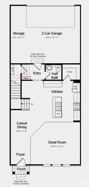 Additional Highlights Include: drop at entry and extended laminate flooring on 1st and 2nd floor