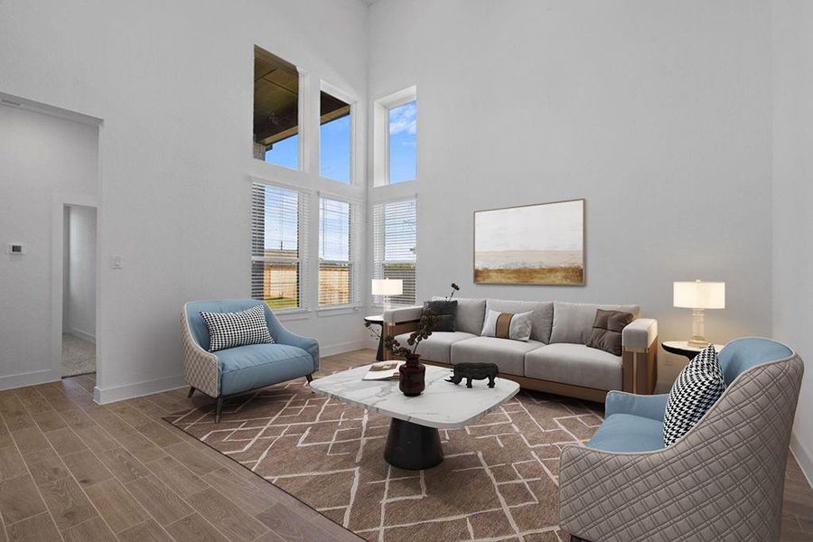 Furnished interior view inside a new home in Bridgeland, Cypress (Image 8).